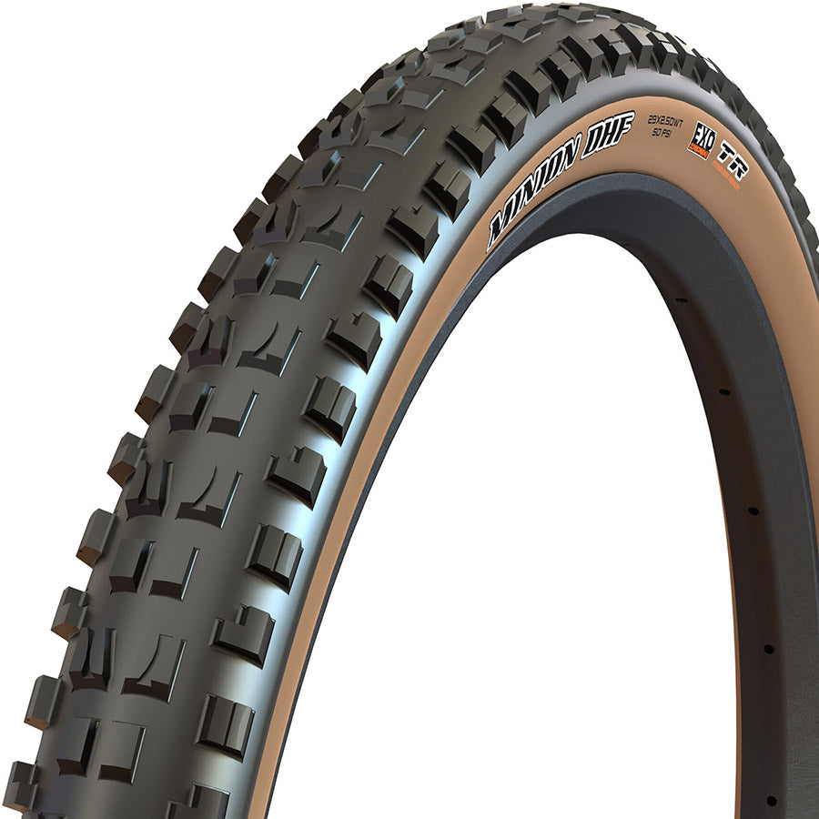 Maxxis Minion DHF 27.5''x2.50 Folding Tubeless Ready Dual EXO Wide Trail 60TPI Tanwall Mountain Tire