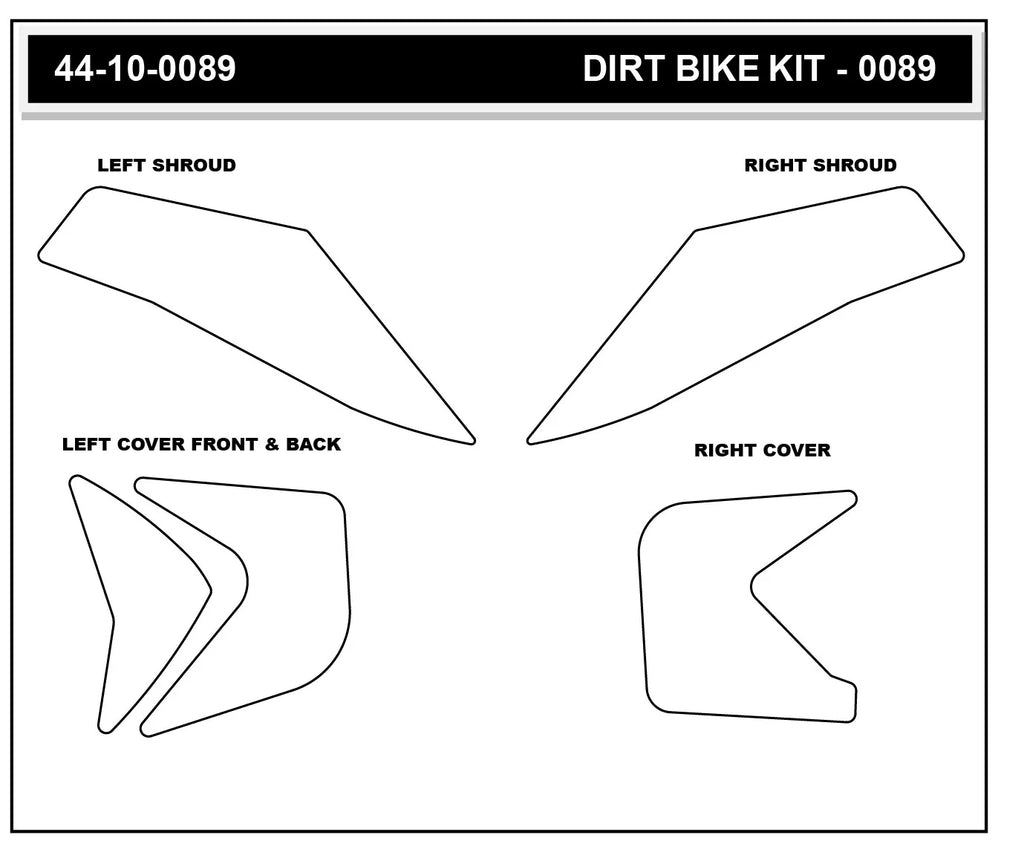 Stompgrip - KTM 250/350/450 SX-F 23-26 Dirt Bike 3D Griptape Kit (0089-1)