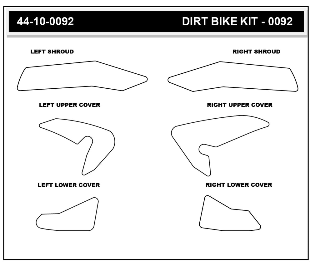 Stompgrip - Yamaha YZ450F 23-25 Dirt Bike 3D Griptape Kit (0092)