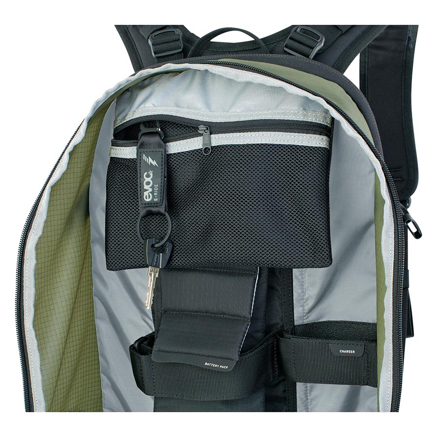 EVOC FR Tour E-Ride 30L Protector M/L Dark Olive/Black Backpack