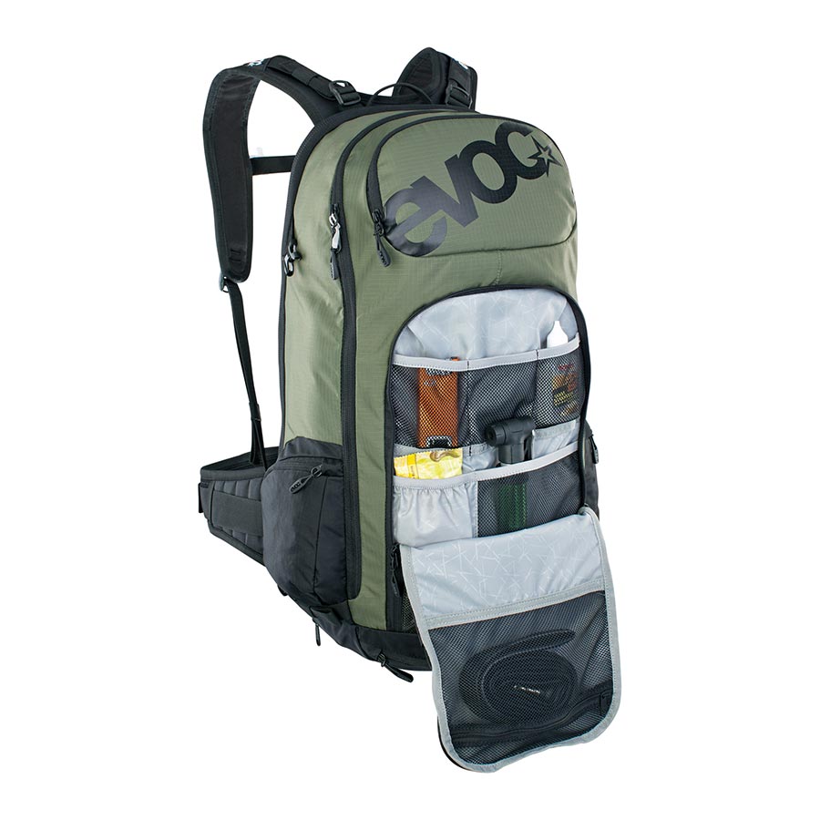 EVOC FR Tour E-Ride 30L Protector M/L Dark Olive/Black Backpack