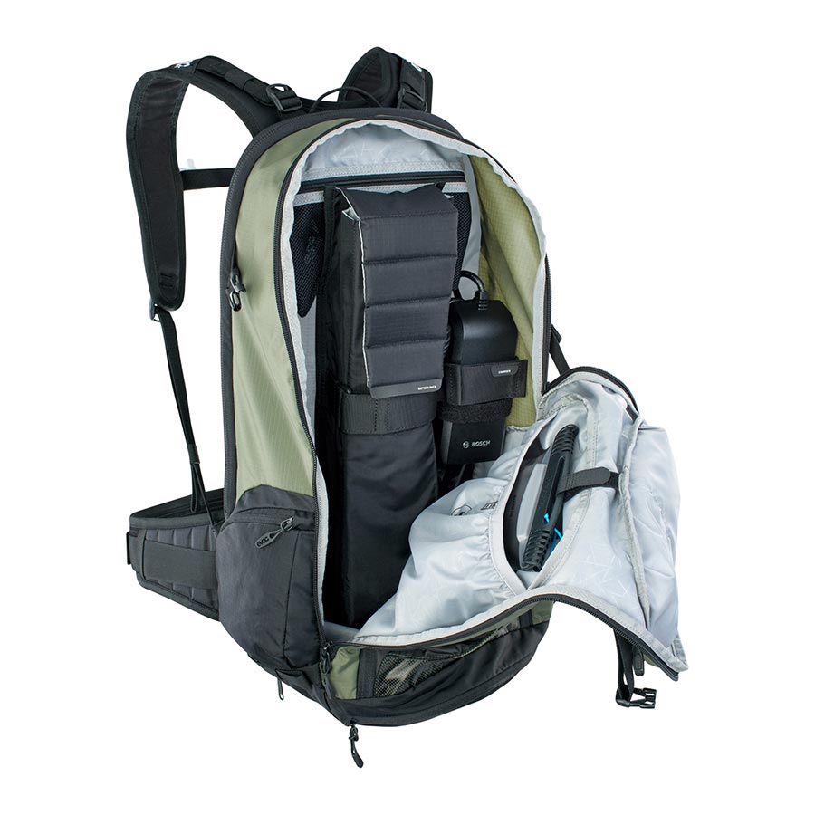 EVOC FR Tour E-Ride 30L Protector M/L Dark Olive/Black Backpack