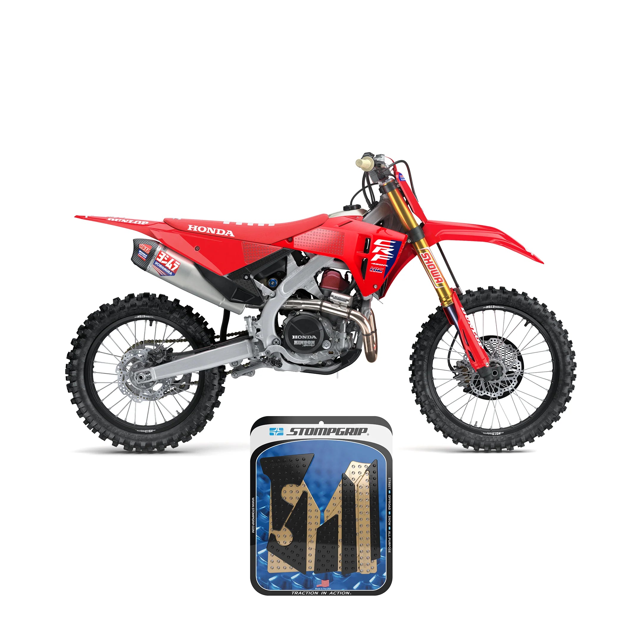 Stompgrip - Honda CRF 250R/RWE/RX 450R/RWE/RX 2025-26 Dirt Bike 3D Griptape Kit (0096)