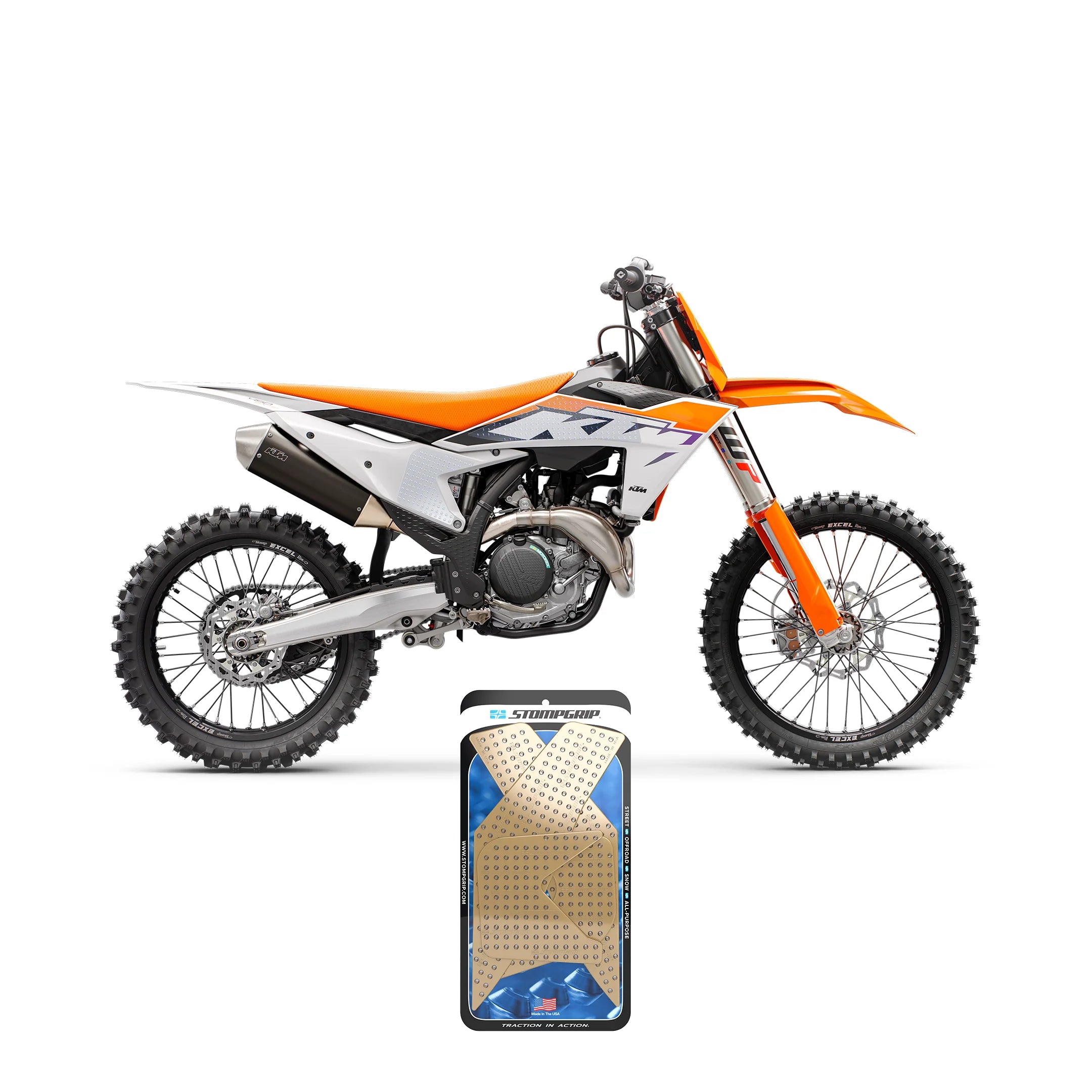 Stompgrip - KTM 250/350/450 SX-F 23-26 Dirt Bike 3D Griptape Kit (0089-1)