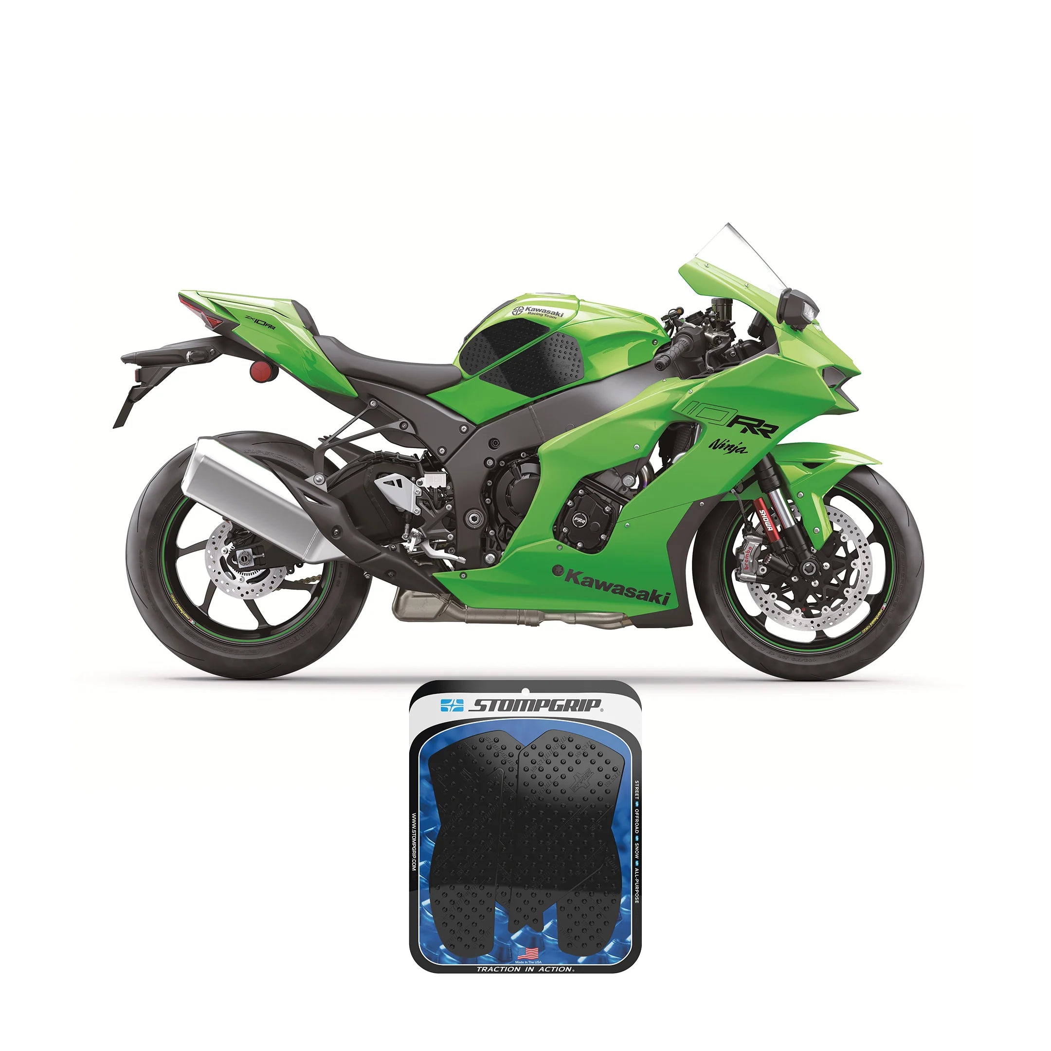 Stompgrip - Kawasaki Ninja ZX-10R 11-26 Tank Grips (0040)